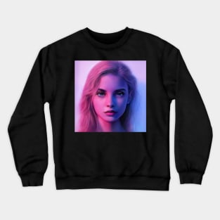 Clubbing late at colorful night Crewneck Sweatshirt